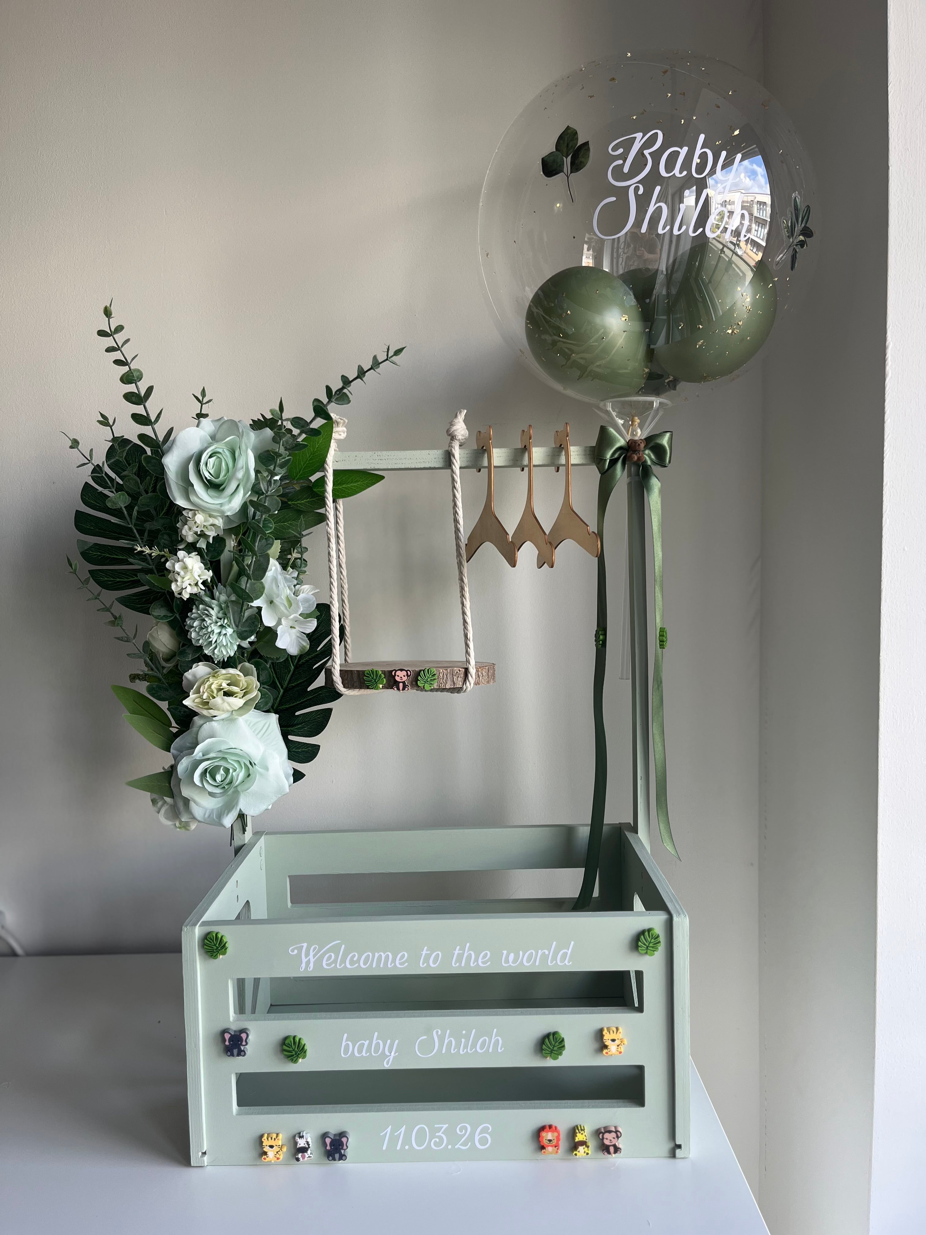 Boy Baby Hamper Green Sage