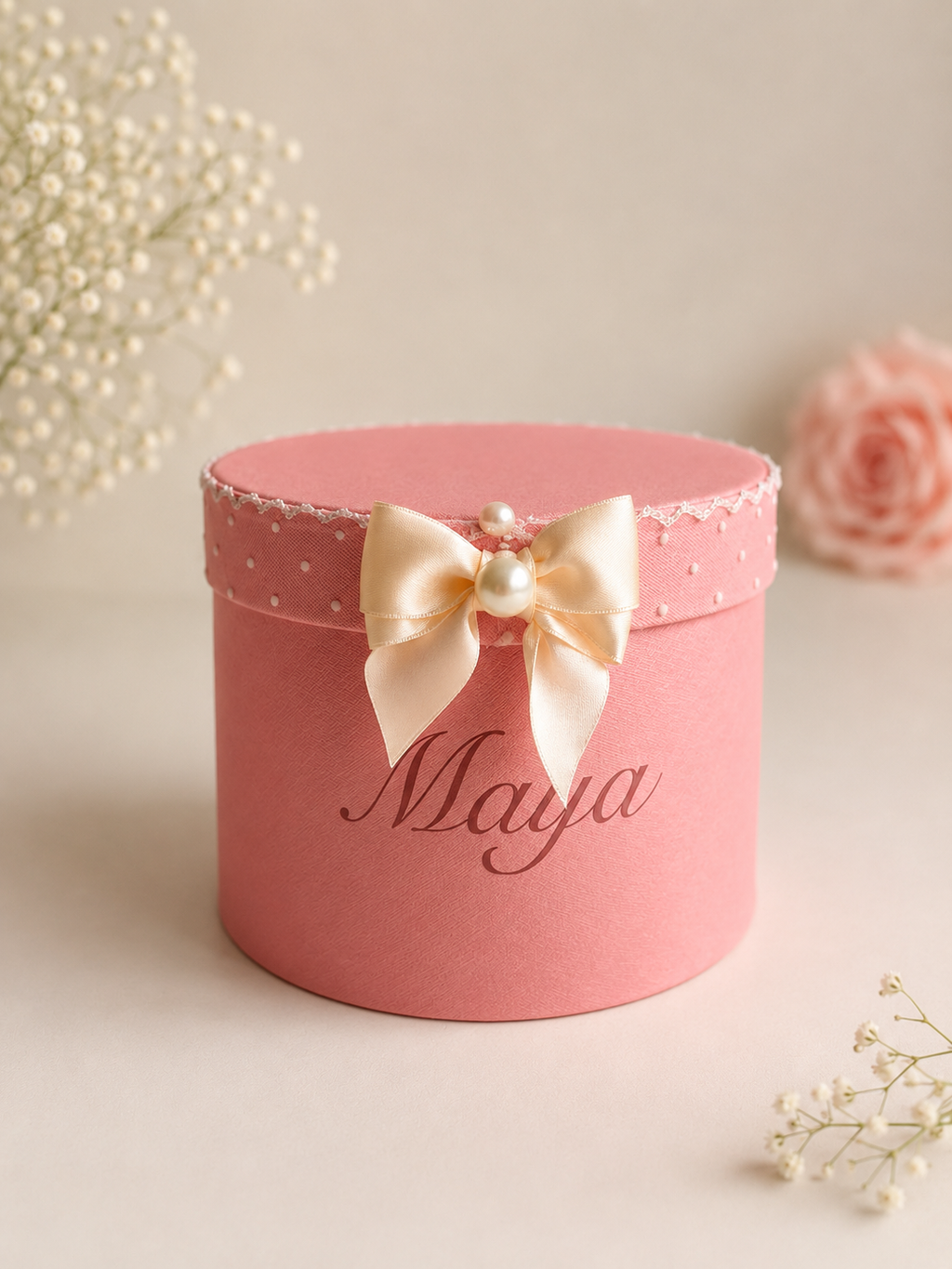 🎀 Personalised Baby Girl Keepsake Gift Box