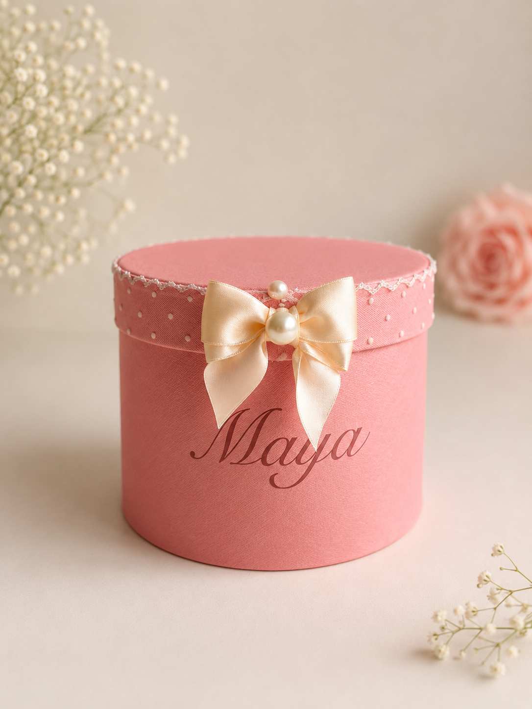 🎀 Personalised Baby Girl Keepsake Gift Box
