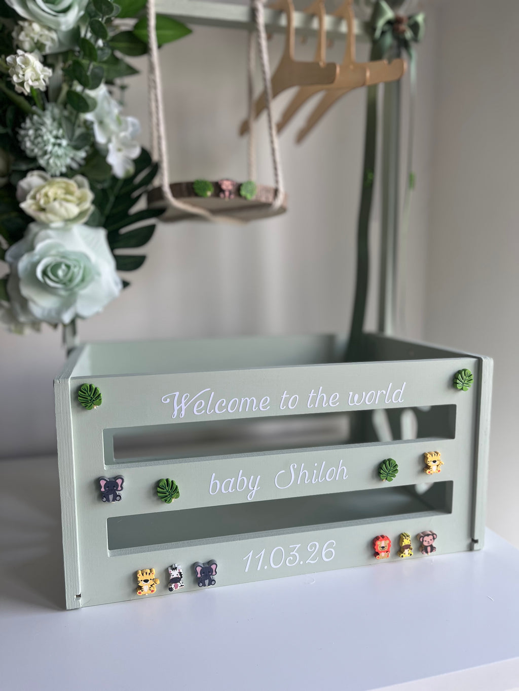 Boy Baby Hamper Green Sage