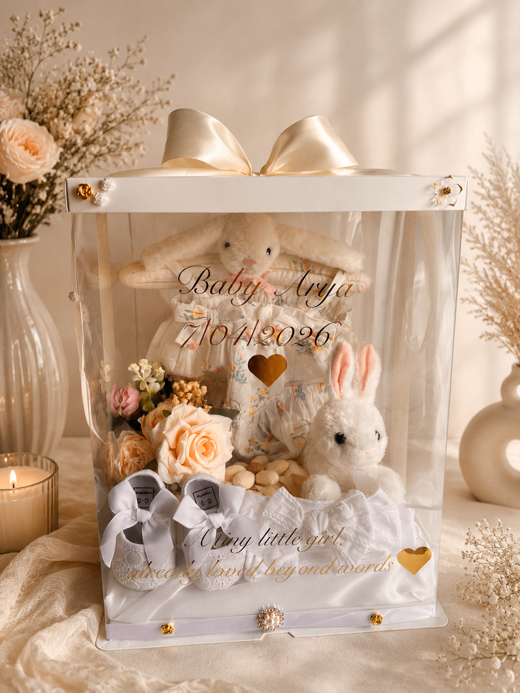 Luxury Personalised Baby Keepsake Box
