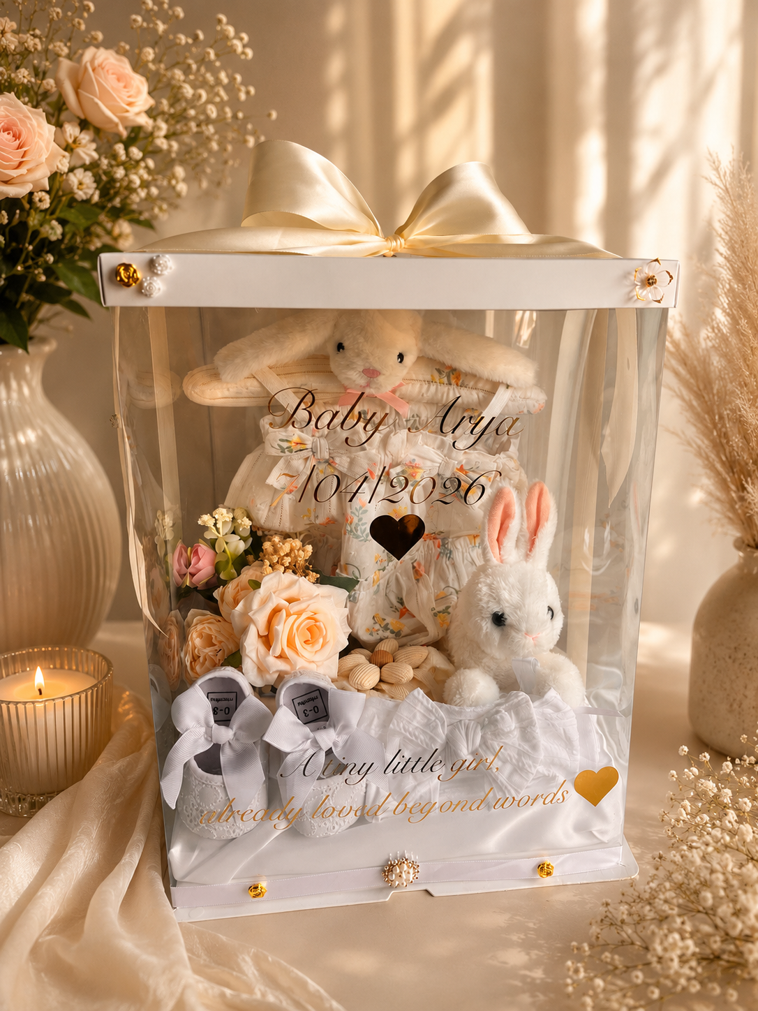 Luxury Personalised Baby Keepsake Box